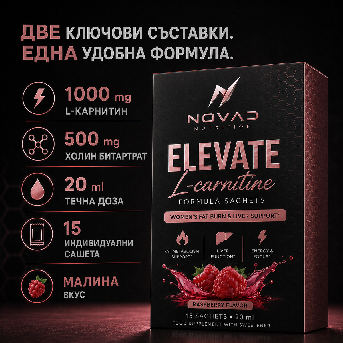 NOVAD ELEVATE L-Carnitine Formula